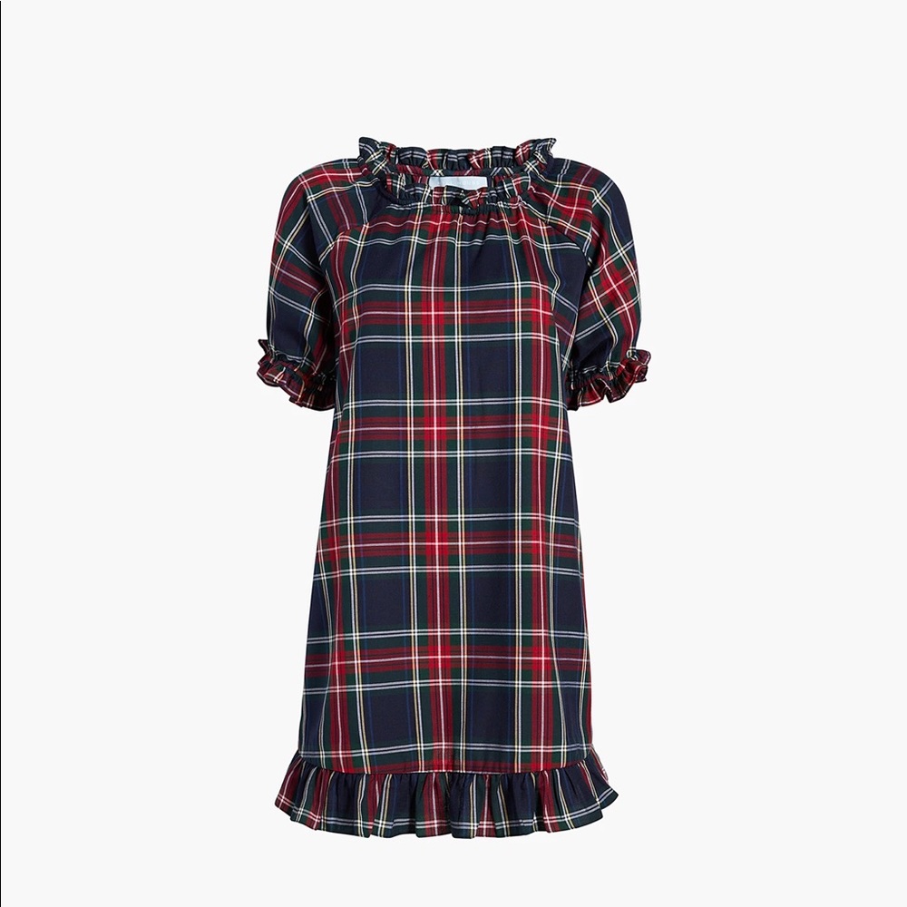 NWT Hill House Home Katherine Nap Dress in Navy Tartan SOLD OUT